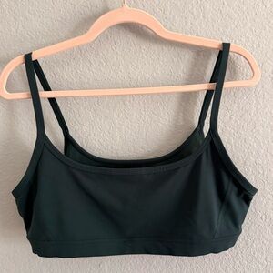 Athleta Dark Green Low-Impact Sports Bra – Size XL